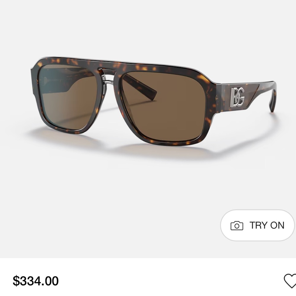 Authentic DOLCE & GABBANA, HAVANA BROWN SUNGLASSES!